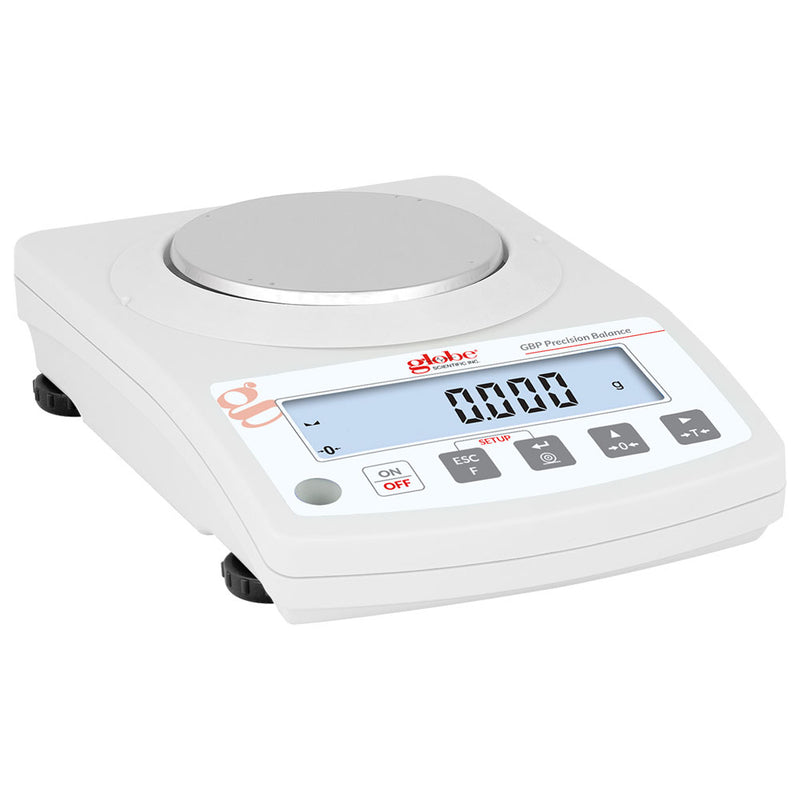 Globe Scientific Balance, Toploading, Precision, Portable, 200g x 1mg, External Calibration, 100-240V, 50-60Hz, Rechargeable Internal Battery