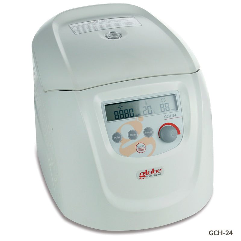 Globe Scientific - Centrifuge, Hematocrit, 24-Place, 230v, 50Hz with EU Plug, 24-place rotor, reading disk - GS-GCH-24-EU