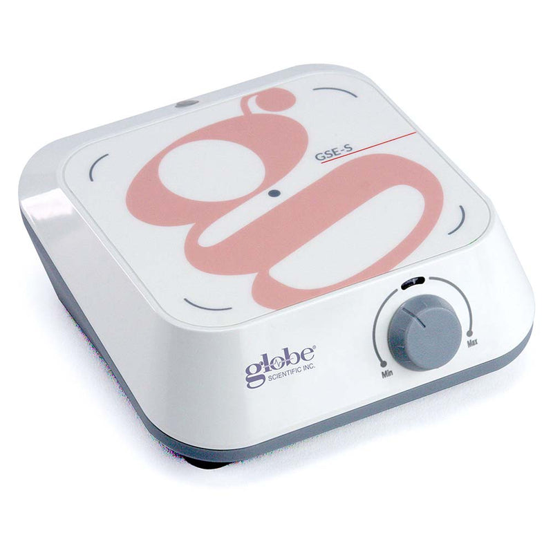 Globe Scientific - Magnetic Stirrer, Square, with Custom Labels, 100-240v, 50/60Hz, with US, UK and EU plugs, 300-2000rpm, Retort stand, PET surface - GS-GSE-S