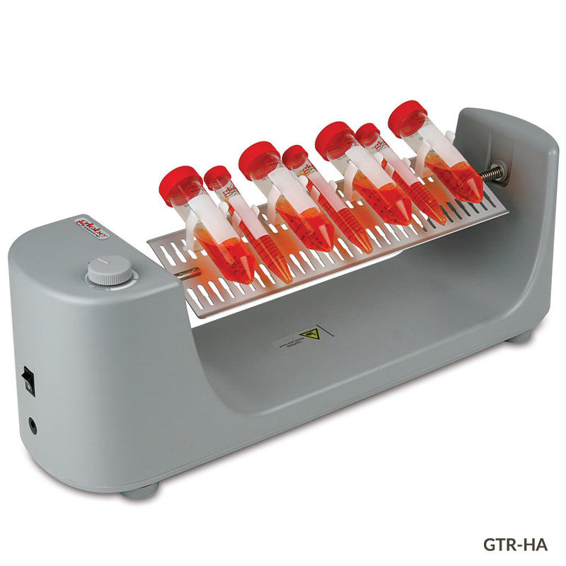 Globe Scientific - Tube Rotator, Horizontal, Analog, 120-240v,50/60Hz Includes 36 x 1.5mL, 12 x 15mL & 12 x 50mL Clips - GS-GTR-HA
