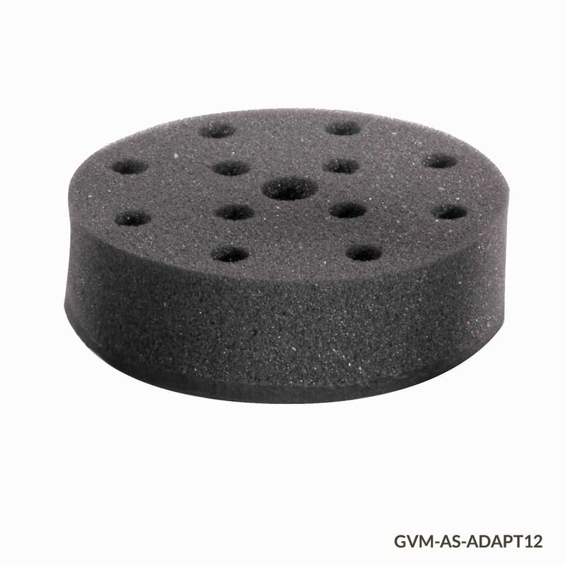 Globe Scientific Tube Holder, Foam, for use w GVM Series 12 x 12mm Tubes, Must use w VM-AS-PLATE/GVM-AS-ROD - GS-GVM-AS-ADAPT12