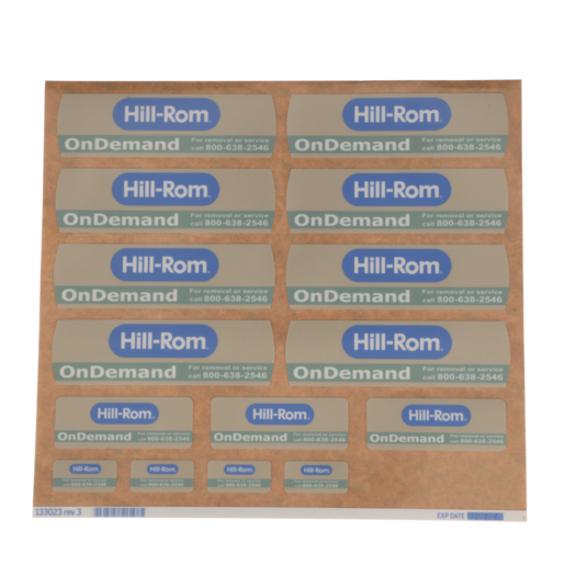 Hillrom Frame/Caster Label Kit - 133023