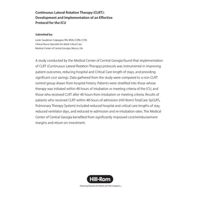 Hillrom CLRT Paper Med Ctr Ga - 135579