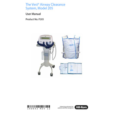 Hillrom User Manual, Best 205 - 140643