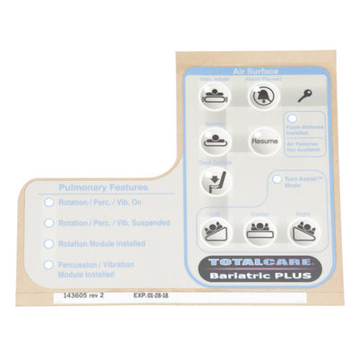 Hillrom Label, Pulmonary Head Pan - 143605