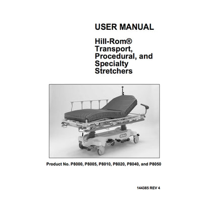 Hillrom User Manual, Transport Stretcher - 144385
