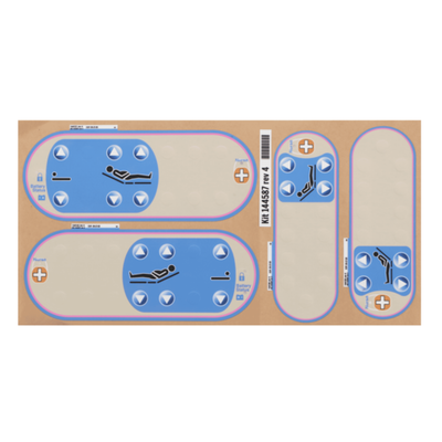 Hillrom  Label Kit, Siderail, Nurse only - 144587