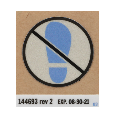 Hillrom Label, Instruction, no Step - 144693