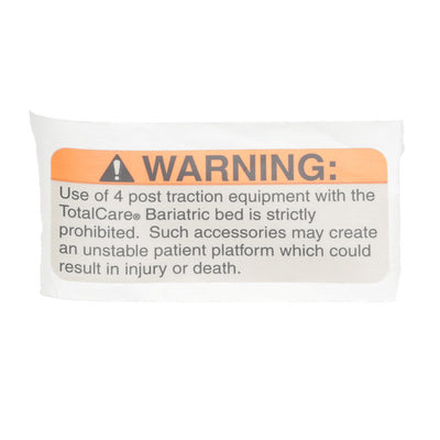 Hillrom Label, Bariatric Traction - 144753