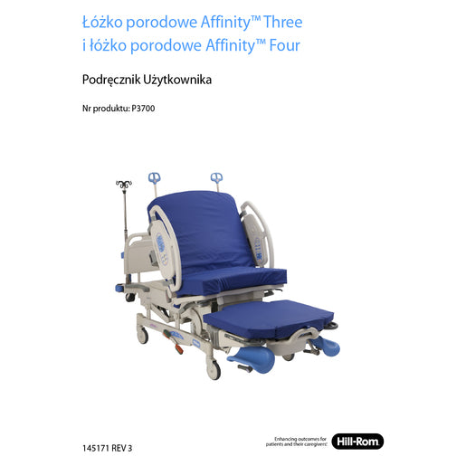Hillrom User Manual, Affinity 3 & 4, Polish - 145171