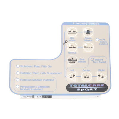 Hillrom Label, Pulmonary Head Pan English - 146220