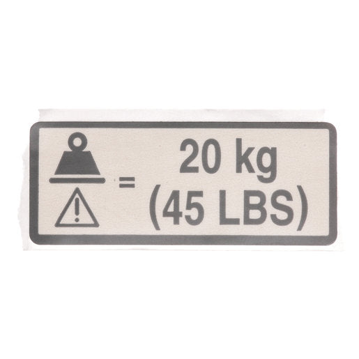 Hillrom Label, Shroud Max Load - 153585