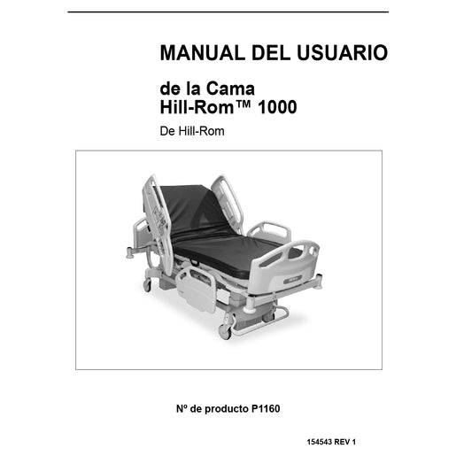 Hillrom User Manual, Hillrom 1000, Spanish - 154543