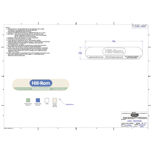 Hillrom Label, Liko on Demand - 156462