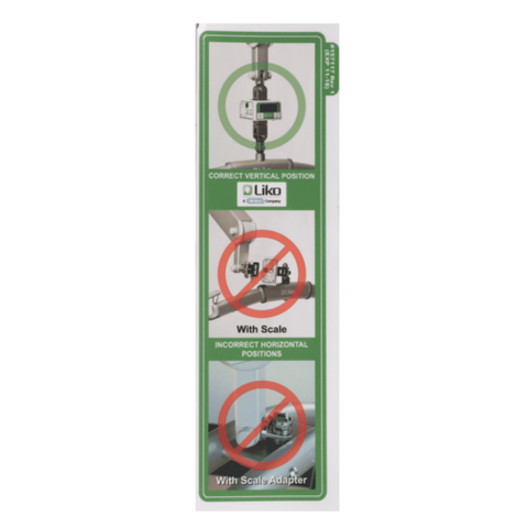 Hillrom Liko Sling Safety Label - 157117