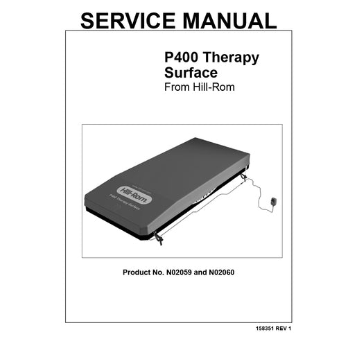 Hillrom Service Manual, P400  - 158351