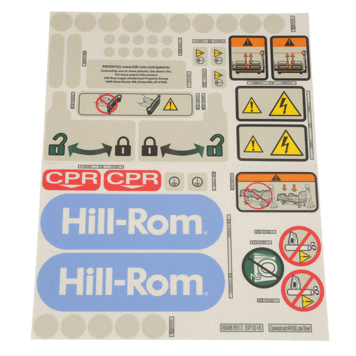 Hillrom Label, Careassist Sheet - 160496
