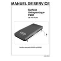 Hillrom Service/User Manual, P400, French - 160694