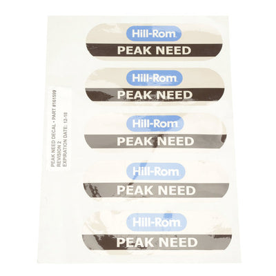 Hillrom Label, Peak Need - 161599