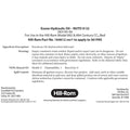 Hillrom Label, For Qt. Container of Oil - 164612