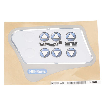 Hillrom Label, Caregiver Head Control no Air, LH - 16939803
