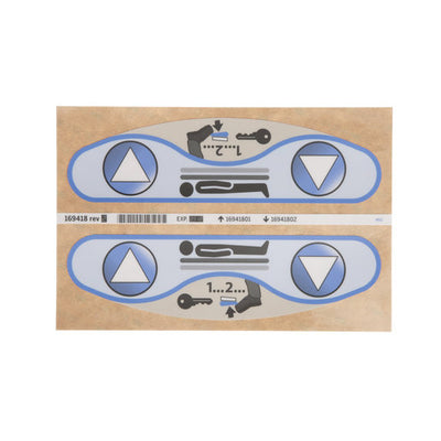 Hillrom Label, Foot Control - 169418