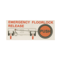 Hillrom Pictogram, Emergency Floorlock - 1723811