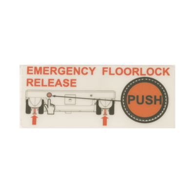 Hillrom Pictogram, Emergency Floorlock - 1723811