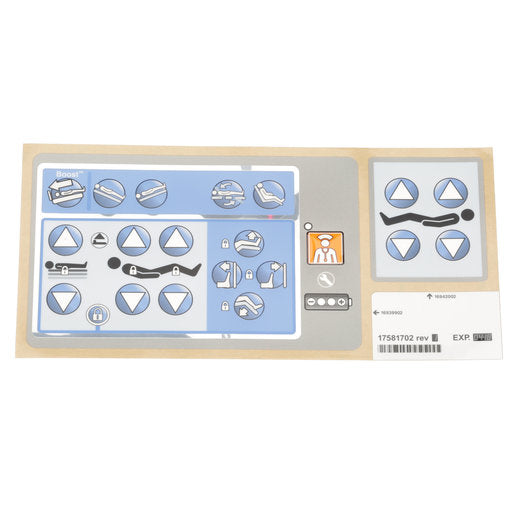 Hillrom Kit, Control Label, NC, RH - 17581702