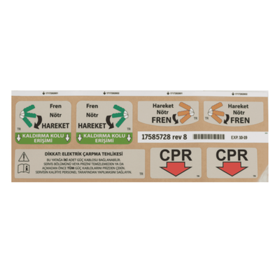Hillrom Kit, Shroud and Base Labels, Turkish - 17585728