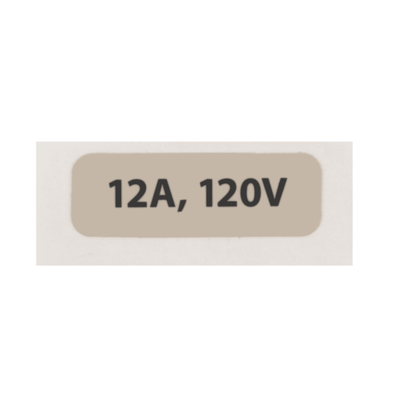 Hillrom Label, Voltage (120V) - 17745403
