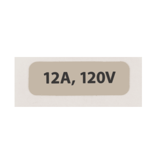 Hillrom Label, Voltage (120V) - 17745403