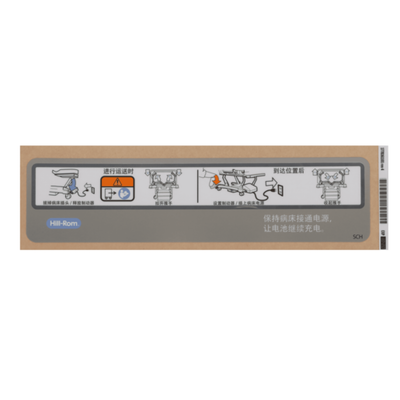 Hillrom Label, Head End Control Box, Sch - 1778161101