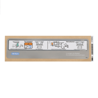 Hillrom Label, Head End Control Box, no - 1778161901