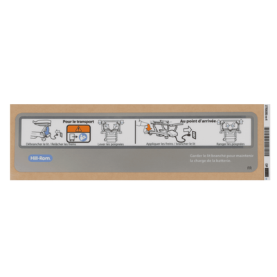 Hillrom Label, Head End Control Box, French - 177816301