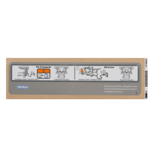 Hillrom Label, Head End Control Box, Italian - 177816601