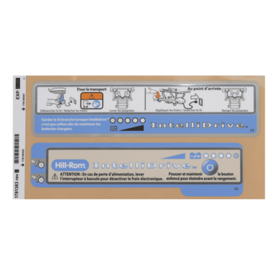 Hillrom Kit, Intellidrive Label, French - 1781383