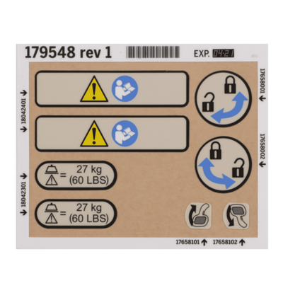 Hillrom Kit, Label, Calf Supt Sht, Aff - 179548