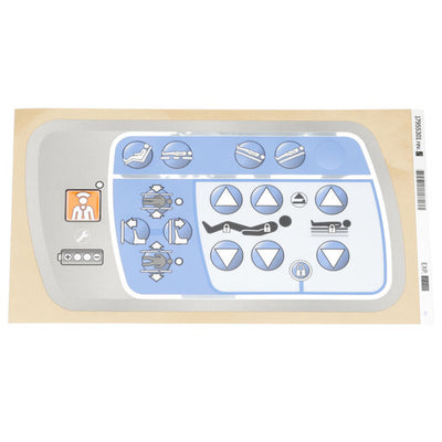 Hillrom Label, Intmdrail, Caregiver Controls, LH  - 17955301