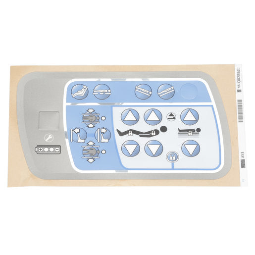 Hillrom Label, Caregiver Control, no NC, LH - 17955303