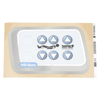 Hillrom Label, Headrail, Caregiver Controls, LH - 17955401