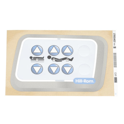 Hillrom Label, Headrail, Caregiver Controls, RH - 17955402