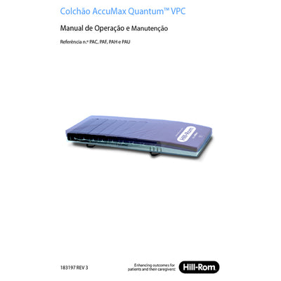 Hillrom User Manual, Accumax User Manual, Brazilian Portuguese - 183197