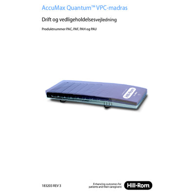 Hillrom User Manual, Accumax User Manual, Dutch - 183203