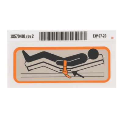 Hillrom Label, Restraint, Wrist, LH - 18570401