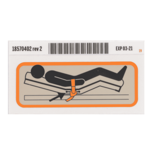 Hillrom Label, Restraint, Wrist, RH - 18570402