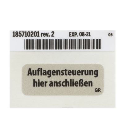 Hillrom Label, Surface Comm, German - 185710201