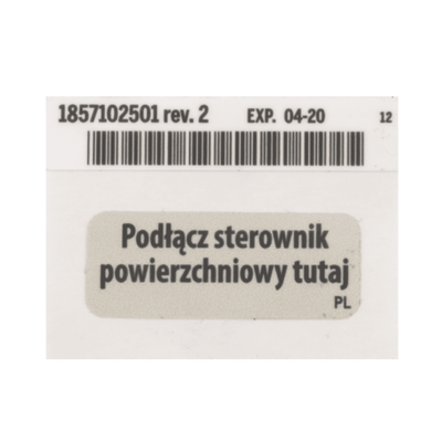 Hillrom Label, Surface Comm, Patient LH - 1857102501