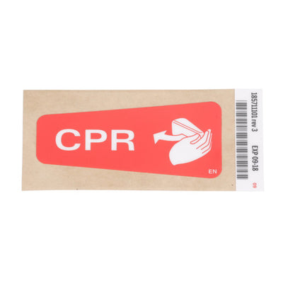 Hillrom Label, CPR Handle, English - 185711101