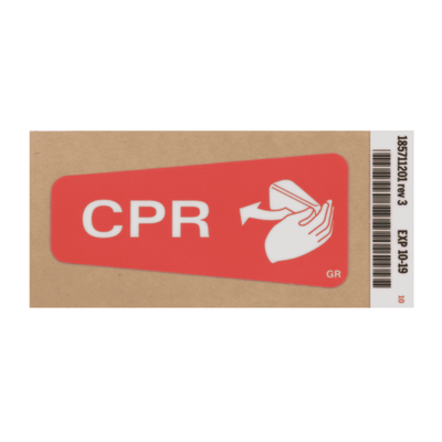 Hillrom Label, CPR Handle, German - 185711201